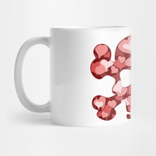 Heart filled Skull and crossbones Mug